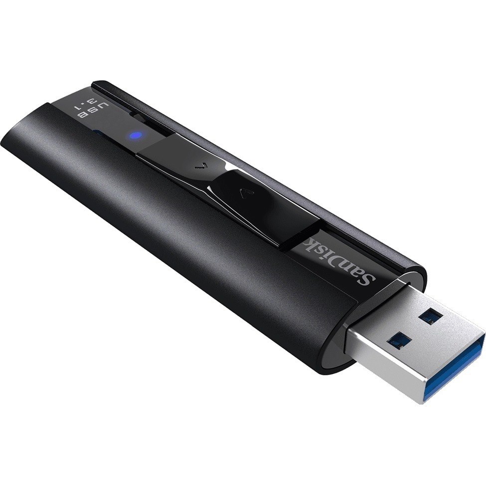 SanDisk Extreme PRO 128 GB USB 3.1 Flash Drive - Black - 128-bit AES