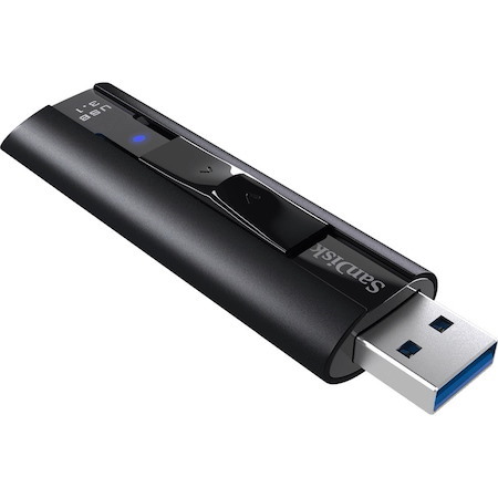 SanDisk 128GB Extreme Pro Usb3.1 Solid State Flash Drive CZ880 Black 420MB/s Lifetime Lifetime Warranty