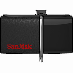 SanDisk Ultra Dual Usb Drive 3.0, SDDD2 32GB, Usb3.0, Black, USB3.0/micro-USB Connector, OTG-enabled Android Devices, 5Y - Moq:5