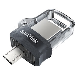 SanDisk Ultra Dual Drive M3.0 SDDD3 16GB Usb3.0 & micro-USB Connector OTG-enabled 150MB/s Flash Drive Memory Stick Android Smartphone Tablet Macs PCs