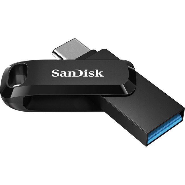 SanDisk Ultra Dual Drive Go 128 GB USB 3.1 (Gen 1), USB 3.1 Type A Flash Drive - Black, Silver