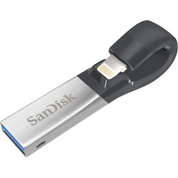 SanDisk iXpand 16 GB Lightning, USB 3.0 Flash Drive - Black Metallic