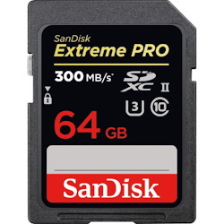 SanDisk Extreme Pro 64 GB Class 10/UHS-II (U3) SDXC