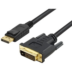 Blupeak 2M DisplayPort Male To Dvi Male Cable-Sold BY Carton QTY 20 Units