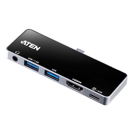 Aten Usb-C Hdmi Travel Dock w/Power Pass-Through, Supports 4K @ 60Hz And Usb3.0 Data Transfer