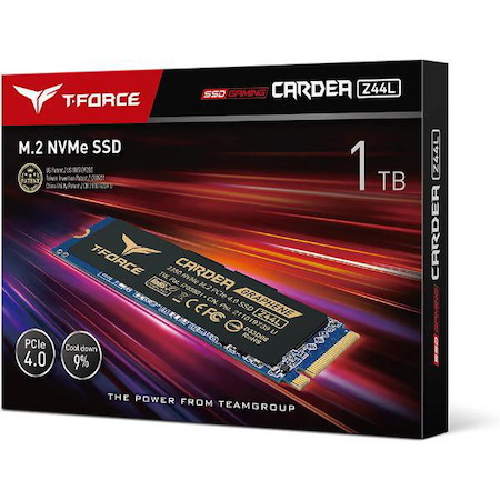 Teamgroup T-Force Cardea Zero Z44L 1TB Support SLC Cache With Graphene Copper Foil 3D Nand TLC NVMe PCIe Gen4 X4 M.2 2280 Gaming Internal SSD Read/Wri