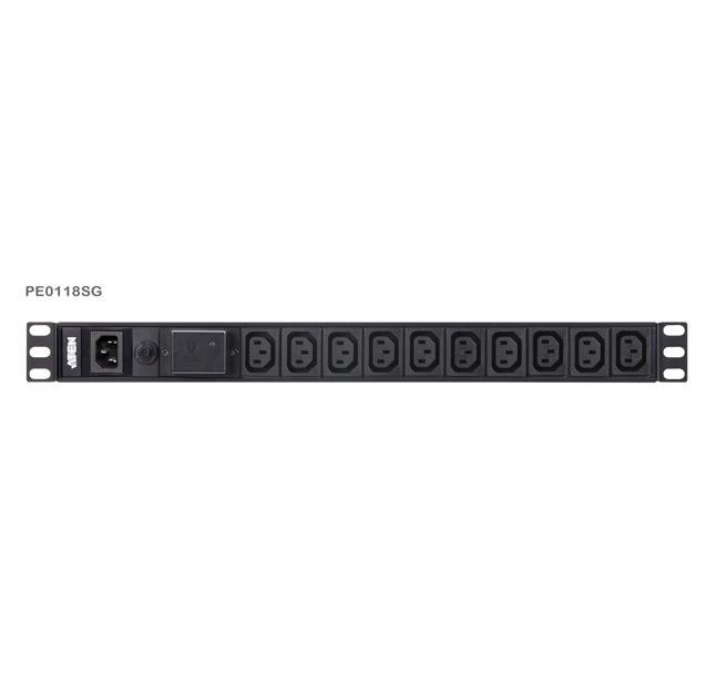 Aten Pe0118sg-At-G 1U Basic Pdu With Surge Protection 2YR