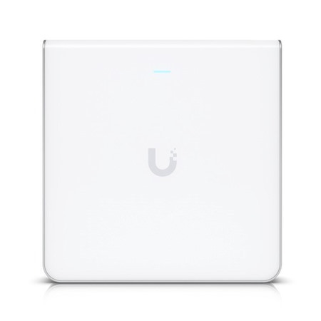 Ubiquiti UniFi Wi-Fi 6 Enterprise Sleek, Wall-Mounted WiFi 6E Access Point With An Integrated Four-Port Switch Designed For High-Density Office Networ