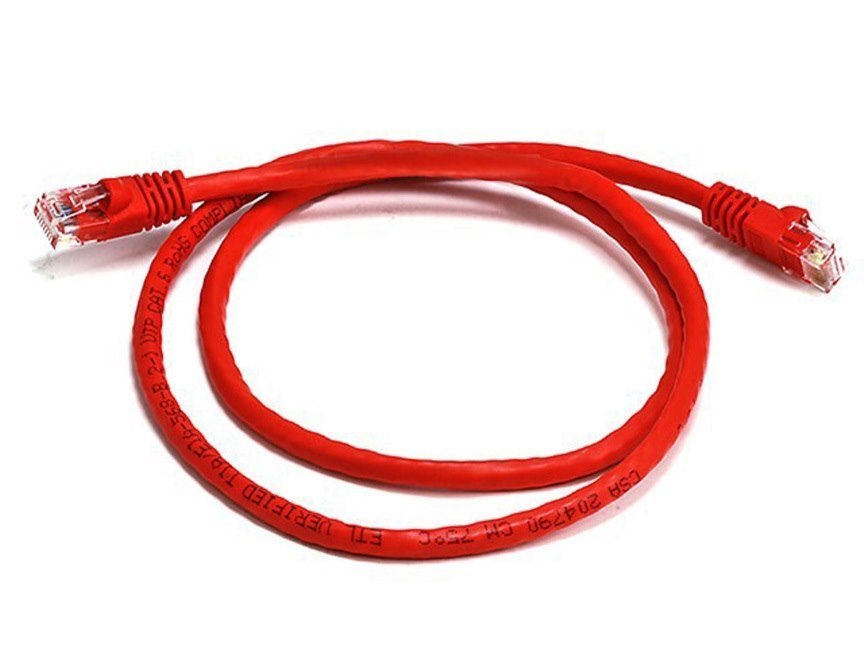 8Ware Cat6a Cable 0.5M (50CM) - Red Color RJ45 Ethernet Network Lan Utp Patch Cord Snagless