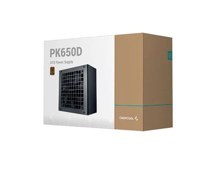 DeepCool PK650D 80+ Bronze Power Supply Unit, 120MM Fan, Taiwan Capacitor, DC To DC, Atx12v V2.4, 100,000 MTBF, 85% Efficiency 5YW