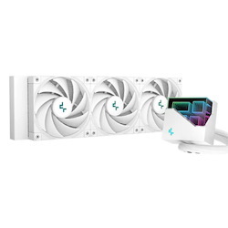 DeepCool LT720 Premium Liquid Cpu Cooler, 360MM Radiator, High-Performance FK120 FDB Fans, Multidimensional Infinity Mirror Block, A-Rgb (White)