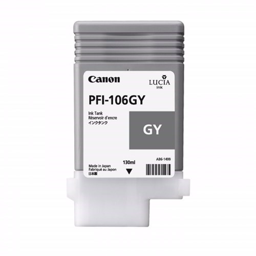 Canon Lucia EX PFI-106GY Original Inkjet Ink Cartridge - Pigment Gray Pack