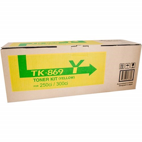 Kyocera TK-869Y Original Laser Toner Cartridge - Yellow - 1 Pack