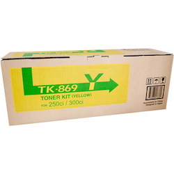 Kyocera TK-869Y Original Laser Toner Cartridge - Yellow - 1 Pack