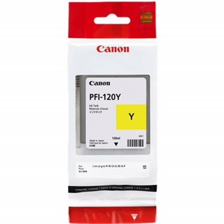 Canon Pfi-120Y Yellow Ink For TM Range - 130ML