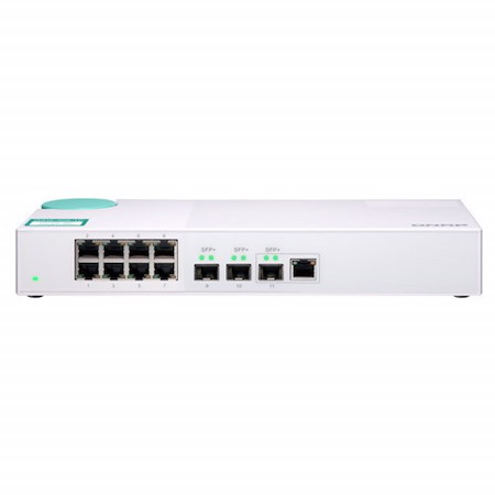 Qnap Entry-Level 10Gbe Switch With 10G SFP Fiber And Gigabit Ethernet