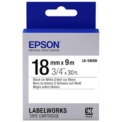 Epson Tape Standard 18MM Blackwhite 9M LW-400 LW-600P