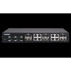 Qnap 12Port 10GBPS Switch 4 SFP 8 SFP And RJ 45 Combo Port