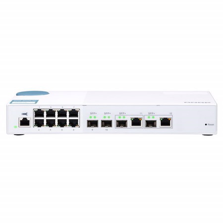 Qnap QSW-M408-4C 8 Port 1GBPS 4 Port 10G SFP/ Nbase-T Combo Web Management Switch