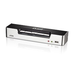 Aten 4 Port Usb Hdmi KVMP Switch With Dolby Audio And Usb 2.0 Hub - Cables Included