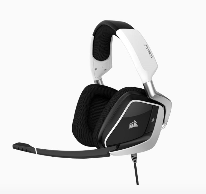 Corsair Void Elite White Usb Wired Premium Gaming Headset With 7.1 Audio, Headphone Frequency Response 20Hz - 30 kHz