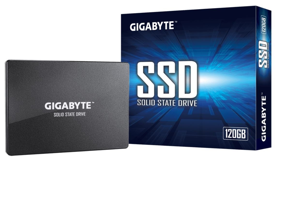 Gigabyte SSD 120GB 2.5' Sata3 500/380 MB/s 50K/60K 2240 100MM 2M HRS MTBF HMB Trim & Smart Solid State Drive 3YRS WTY
