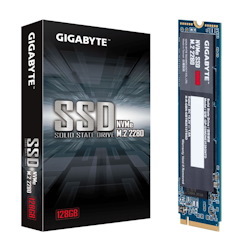 Gigabyte M.2 PCIe NVMe SSD 128GB V2 1550/550 MB/s 100K/130K Iops 2280 80MM 1.5M HRS MTBF HMB Trim & S.M.A.R.T Solid State Drive 5YRS WTY