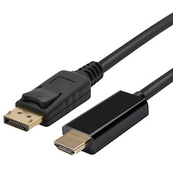 Blupeak 2M Displayport Male To Hdmi Male Cable (Lifetime Warranty) - DP To Hdmi Only