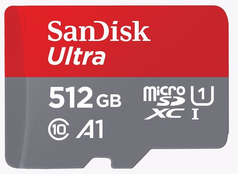 SanDisk 512GB Ultra microSD SDHC SDXC Uhs-I Memory Card 120MB/s Full HD Class 10 Speed Google Play Store App For Android Smartphone Tablet