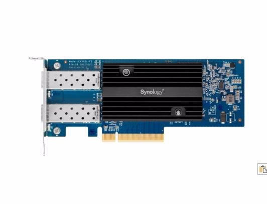 Synology E10g21-F2 Dual Port 10GbE SFP+ Nic, Pcie Adapter Card