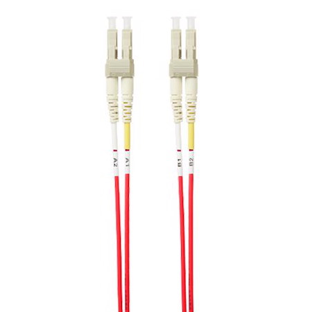 4Cabling 10M LC-LC Om4 Multimode Fibre Optic Patch Cable: Red