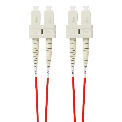 4Cabling 2M SC-SC Om4 Multimode Fibre Optic Patch Cable: Red