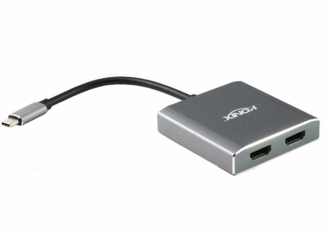 4Cabling Usb 3.1 Type-C Male To Dual Hdmi® Converter | 20CM