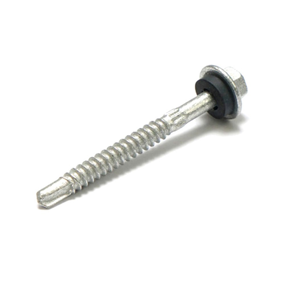 4Cabling 4C | Hex Head Self Drill Screws C4 Galvanised 12G X 55MM Box Of 100