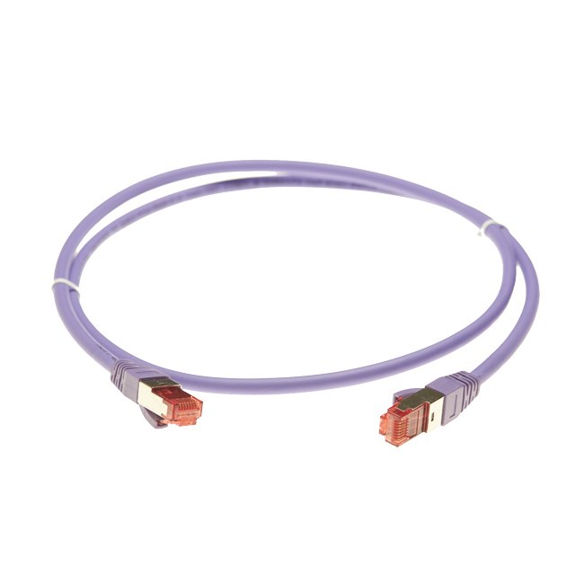 4Cabling 50M Cat 6A S/FTP LSZH Ethernet Network Cable. Purple