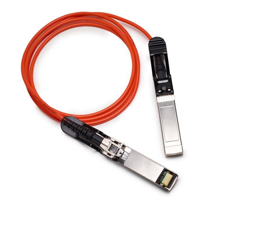 PlusOptic Compatible Aoc, SFP+ To SFP+, 10G, 1M, Fibre Cable, Aocsfp+-1M-Plu