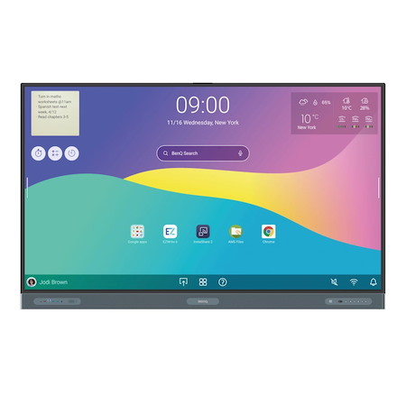 Benq 65 RP6504 4K Uhd 450Nits 12001 Contrast 40 Point Touch Android 13 With Wifi Dongle