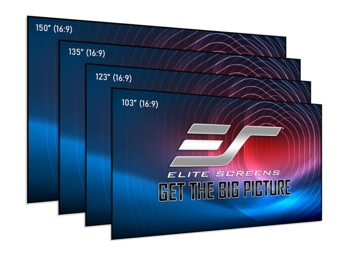 Elite Screens 135 Aeon Cinewhite A8k Edge Free Fixed Frame Projector Screen