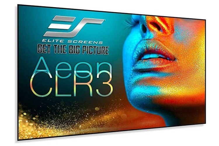 Elite Screens 120 Fixedframe 169 Projector Screen Ultra Thin Bezel With Led Kit Included