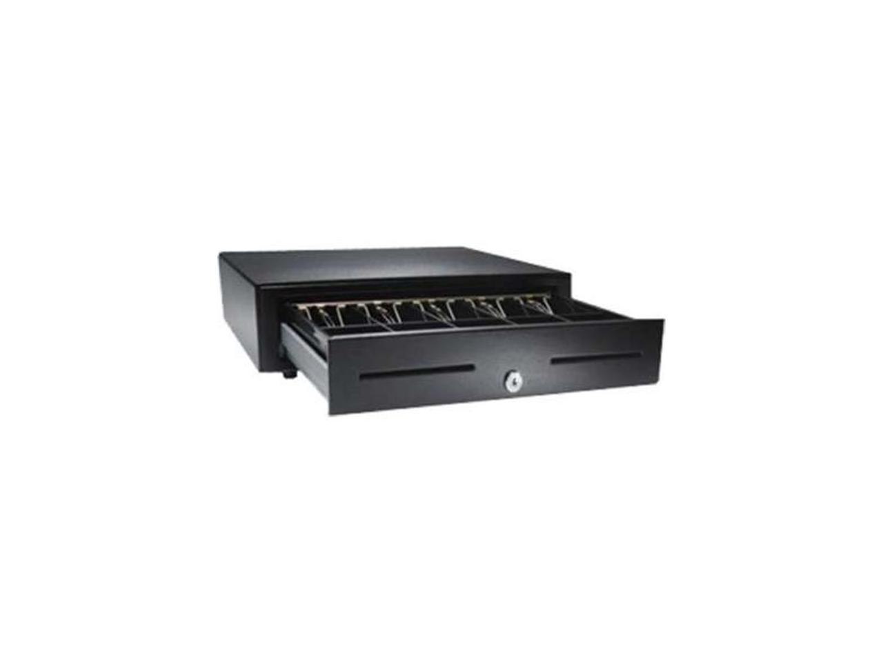 Apg Cash Drawer Vasario Cash Drawer, Black W Media Slots