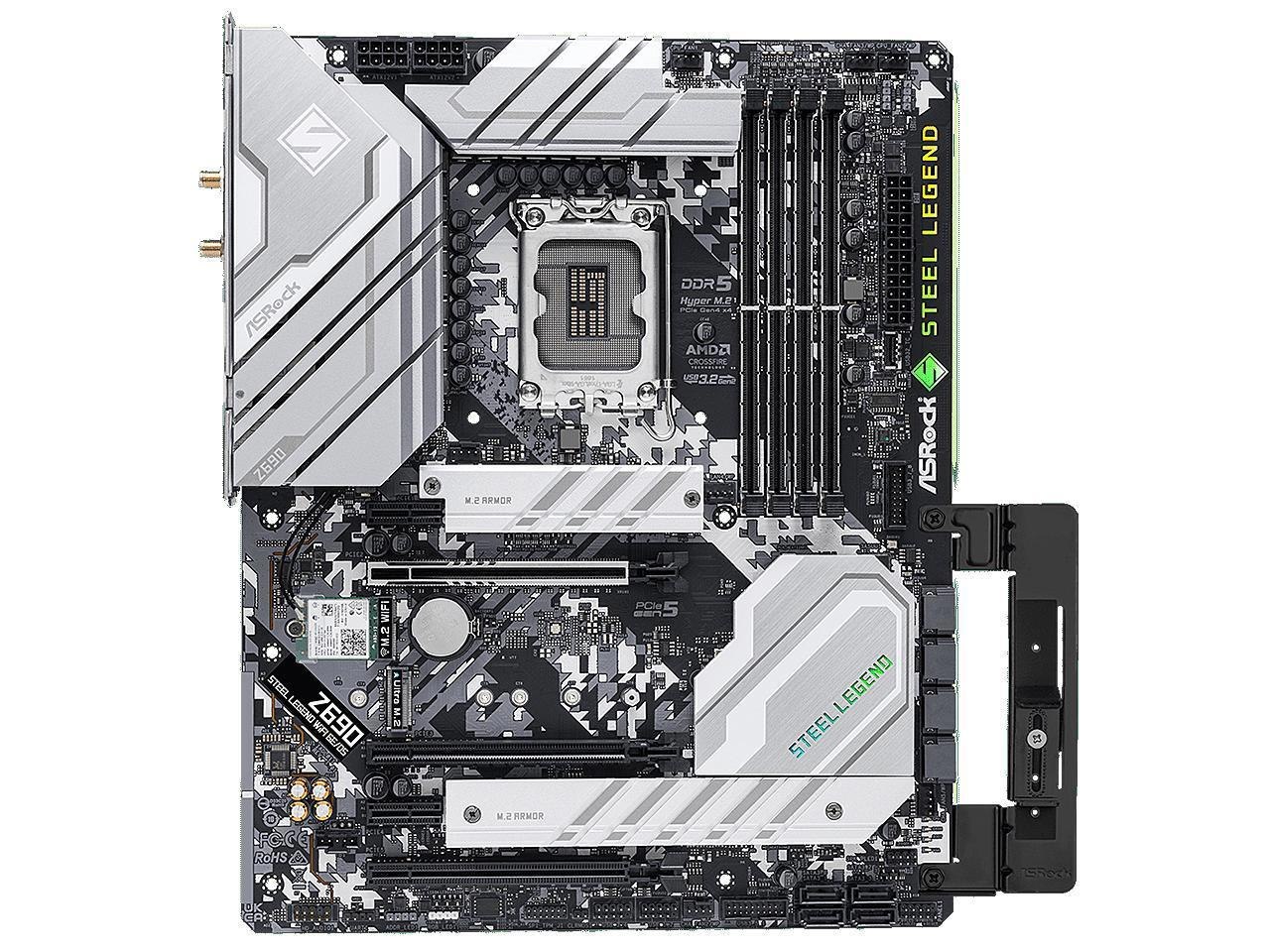 ASRock Z690 Steel Legend Wifi 6E/D5 Lga 1700 Intel Z690 Sata 6Gb/s Atx Intel Motherboard