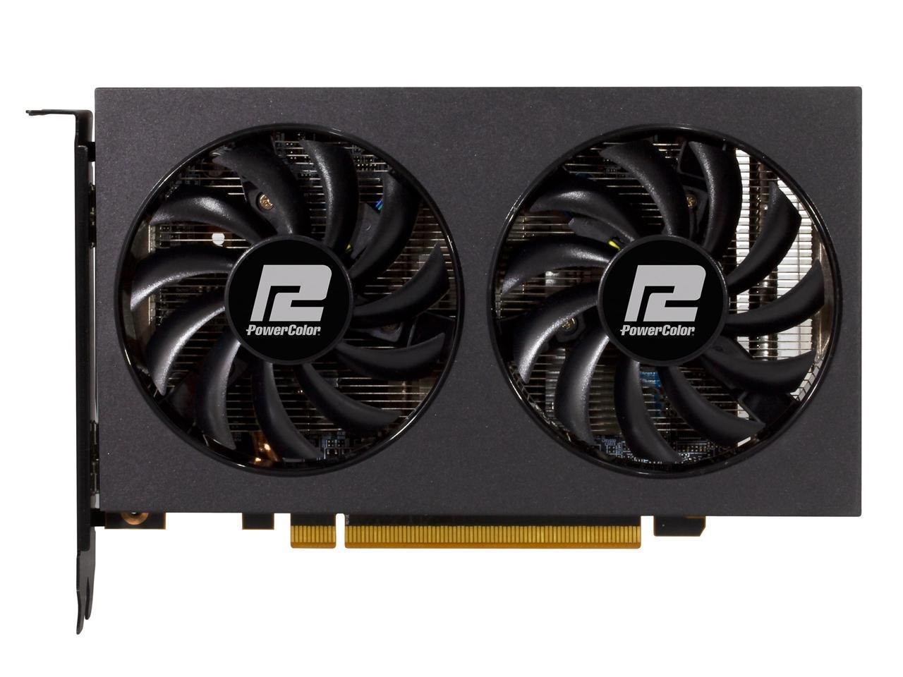 PowerColor Fighter Radeon RX 6500 XT 4GB GDDR6 Pci Express 4.0 Atx Video Card Axrx 6500XT 4Gbd6-Dh/Oc