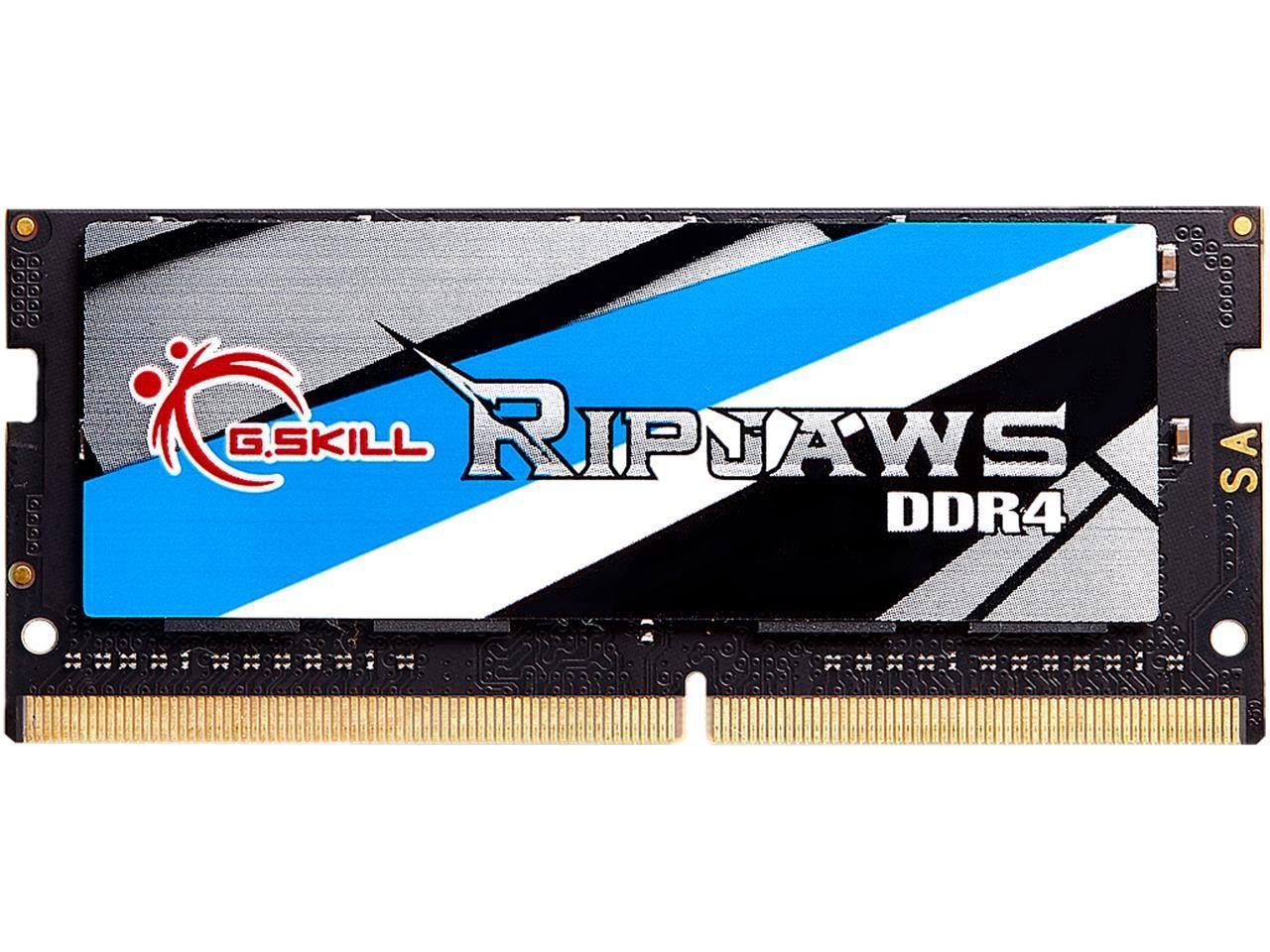 G.Skill Ripjaws So-Dimm 8GB 260-Pin DDR4 So-Dimm DDR4 3200 (PC4 25600) Laptop Memory Model F4-3200C18S-8GRS