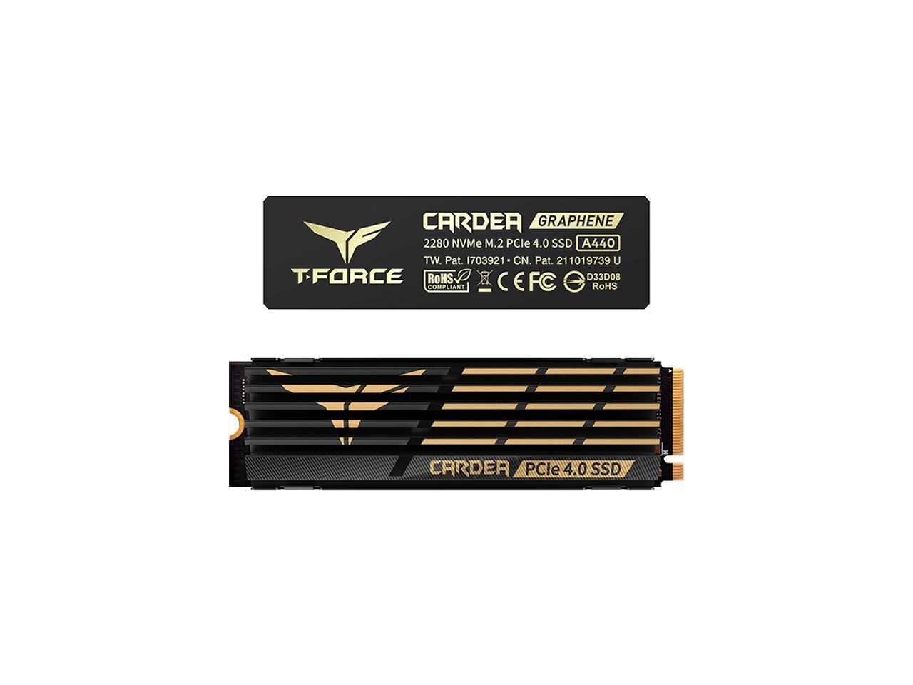 Team Group T-Force Cardea A440 M.2 2280 1TB PCIe Gen 4.0 X4 NVMe 1.4 Internal Solid State Drive (SSD) TM8FPZ001T0C327