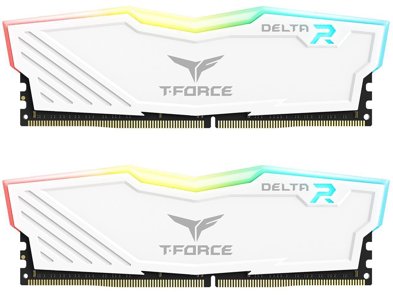 Team T-Force Delta RGB 64GB (2 X 32GB) DDR4 3600 (PC4 28800) Desktop Memory Model TF4D464G3600HC18JDC01