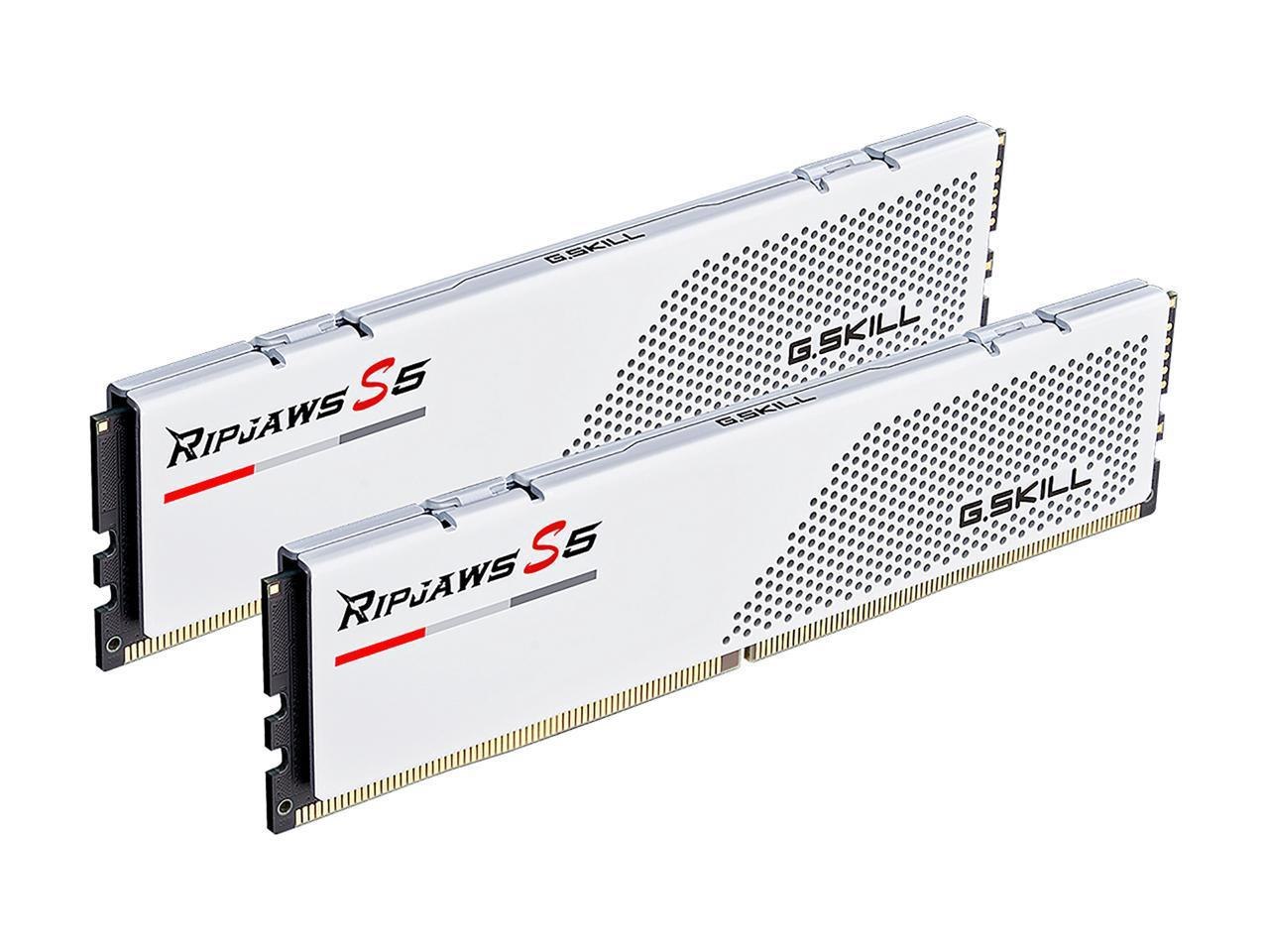 G.Skill Ripjaws S5 Series 64GB (2 X 32GB) 288-Pin PC Ram DDR5 5200 (PC5 41600) Desktop Memory Model F5-5200J3636D32GX2-RS5W