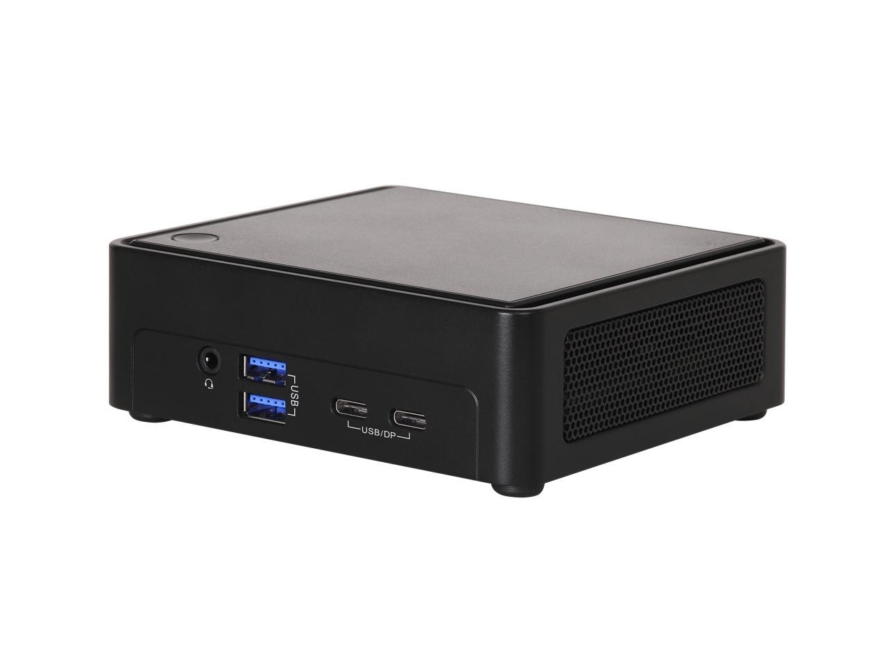 ASRock Industrial Nucs Box-1340P/D4 Black Barebone Systems - Mini-PC(Intel® 13TH Gen (Raptor Lake-P) Core™ Processors I5-1340P