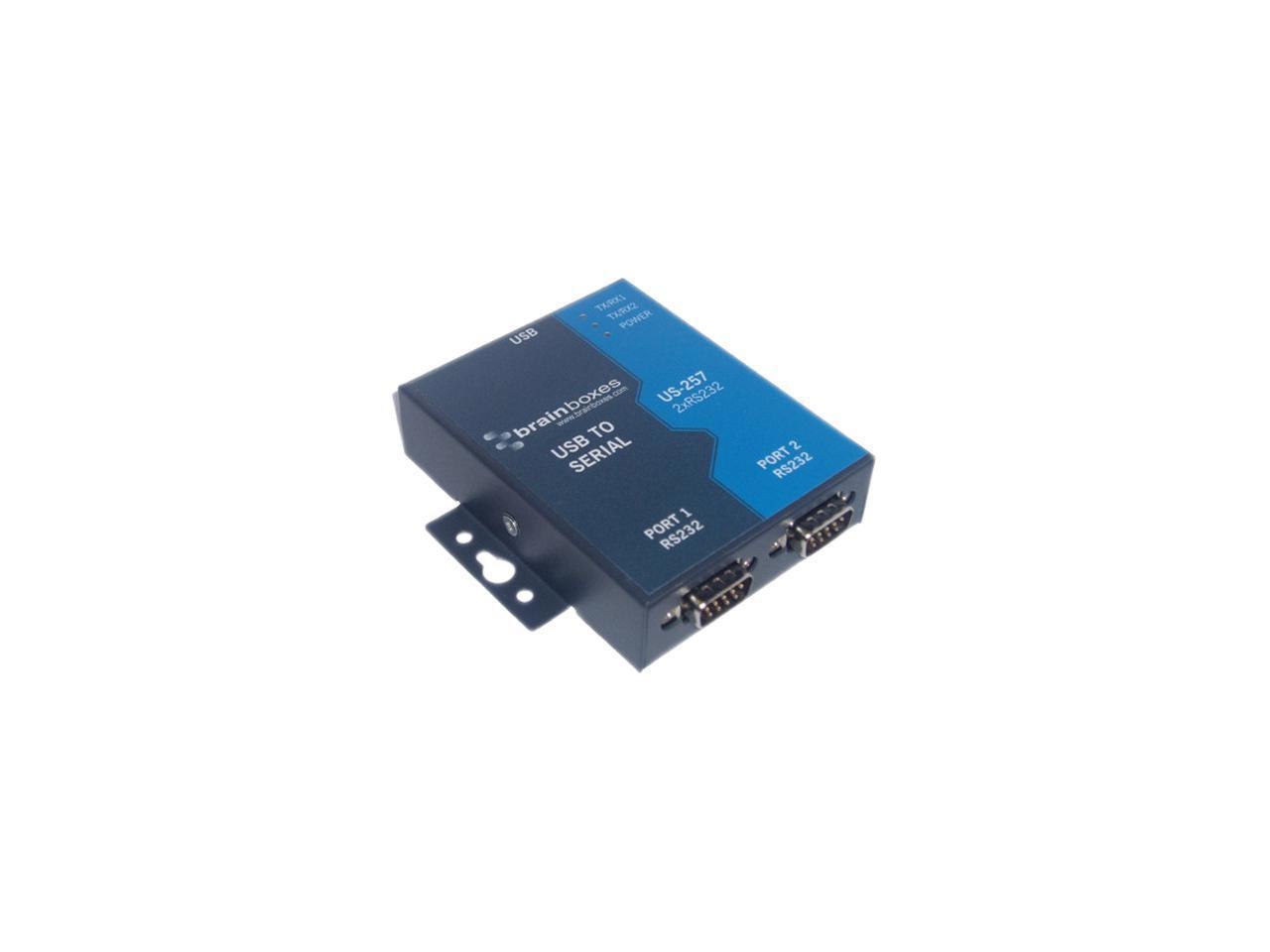 Brainboxes Us-257 2 Port RS232 Usb To Serial Adapter