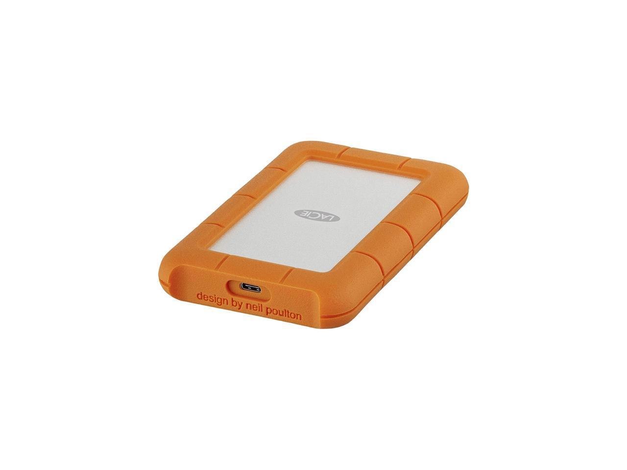 LaCie 2TB Rugged Usb-C Portable Hard Drive 1 X Usb-C 3.1 Model STFR2000800