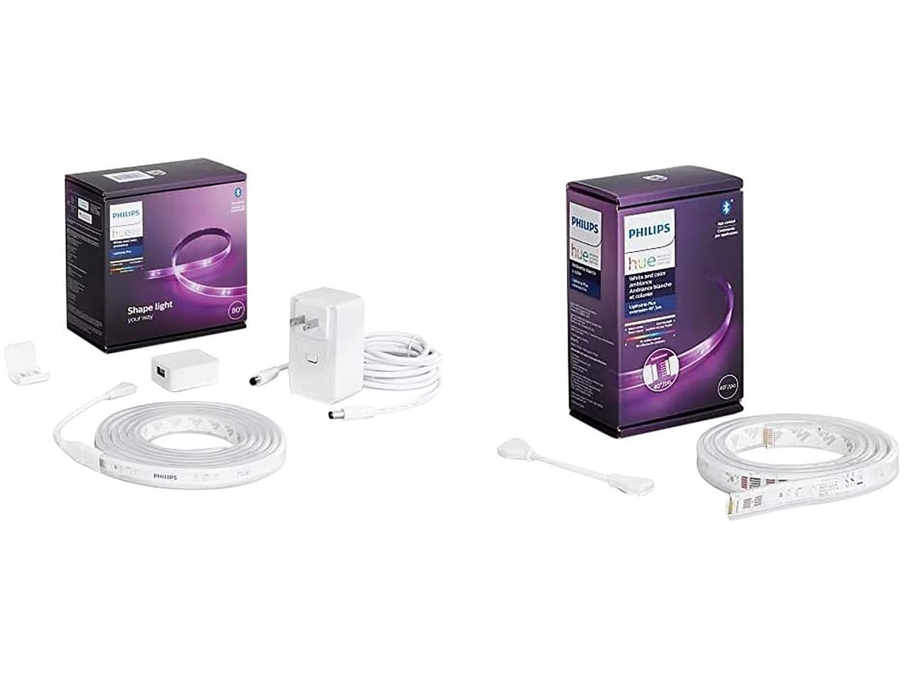 Philips Hue 555334-Kit Kit - Lightstrip Plus Base 6FT. Plus 3FT. Extension